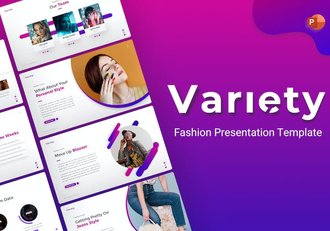 综艺时尚流行风格PPT模板 - 顶尖PPT