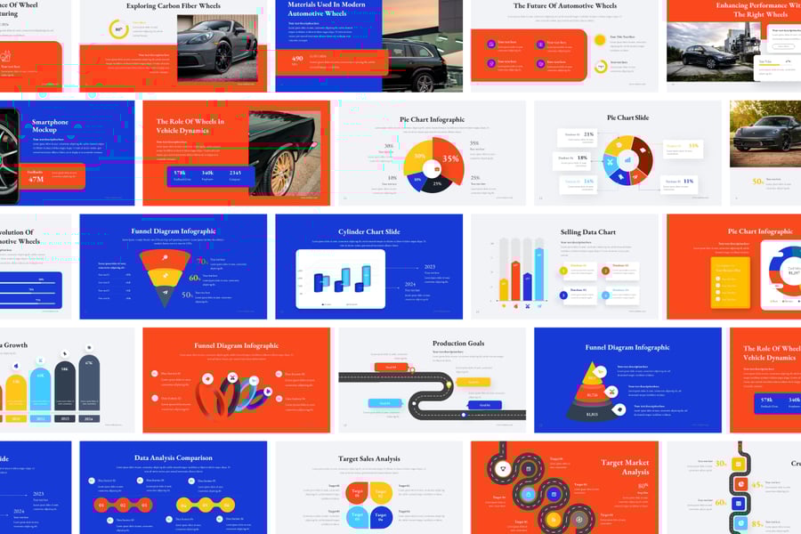 汽车轮胎行业调研分析PPT模板 - 顶尖PPT