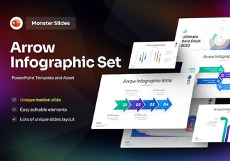 多种样式箭头指向图形PPT模板 - 顶尖PPT