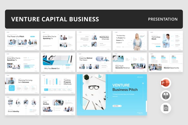 简洁风格风险投资商业计划书PPT模板 - 顶尖PPT