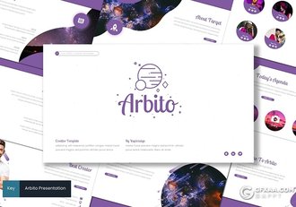 30页创意波浪图形设计简约文艺多用途keynote模板5种主题配色 - 顶尖PPT