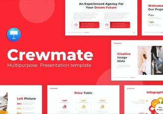 红色简约商业计划企业合作团队介绍多用途keynote模板 - 顶尖PPT