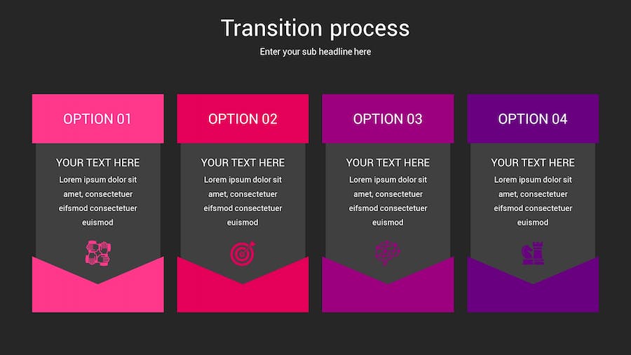 流程转换图形方案规划Keynote模板 - 顶尖PPT