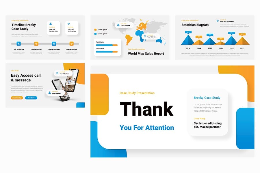 商业案例分析研究报告Keynote模板 Retry - 顶尖PPT