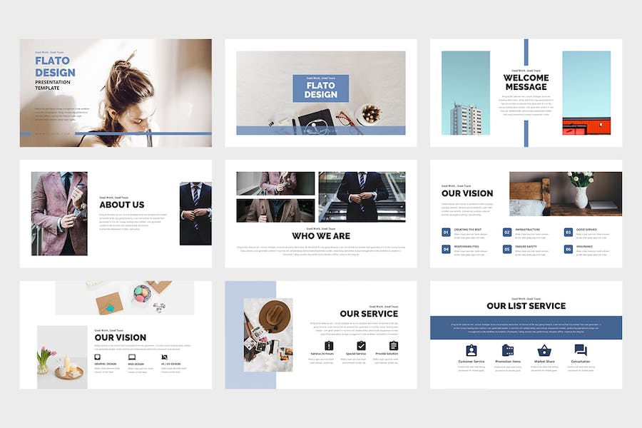 创意商务业务分布总结计划keynote模板 - 顶尖PPT