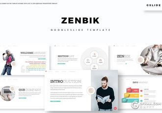 30页团队人员介绍工作历程展示求职简历Google slides模板5种主题配色 - 顶尖PPT