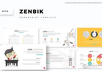 30页团队人员介绍工作历程展示求职简历PPT模板5种主题配色 - 顶尖PPT