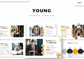 30页欧美风格商务产品介绍企业宣传keynote模板5种主题配色 - 顶尖PPT