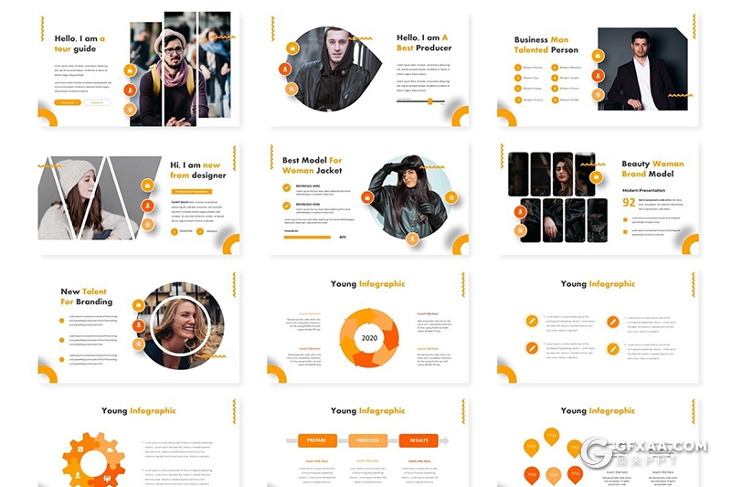 30页欧美风格商务产品介绍企业宣传keynote模板5种主题配色 - 顶尖PPT