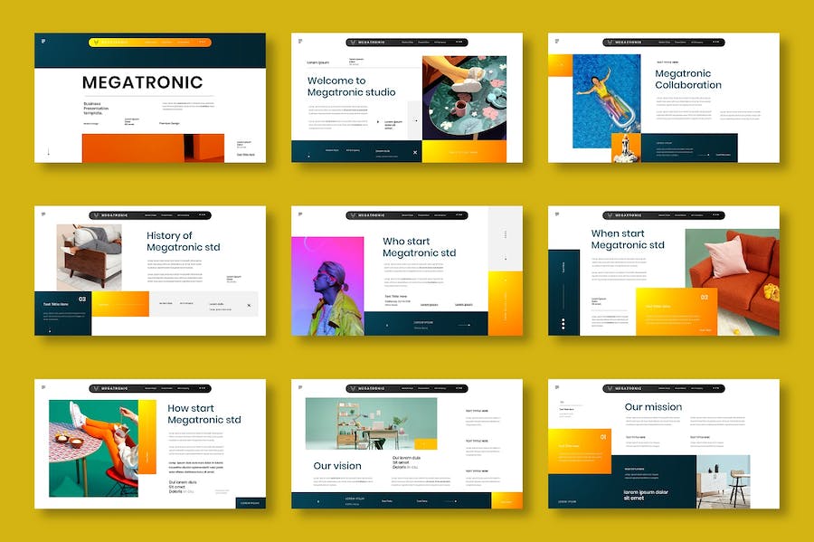 欧美商务风格企业团队展示PPT模板 - 顶尖PPT