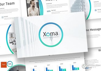 30页企业宣传介绍工作汇报计划商务PPT模板5种主题配色 - 顶尖PPT