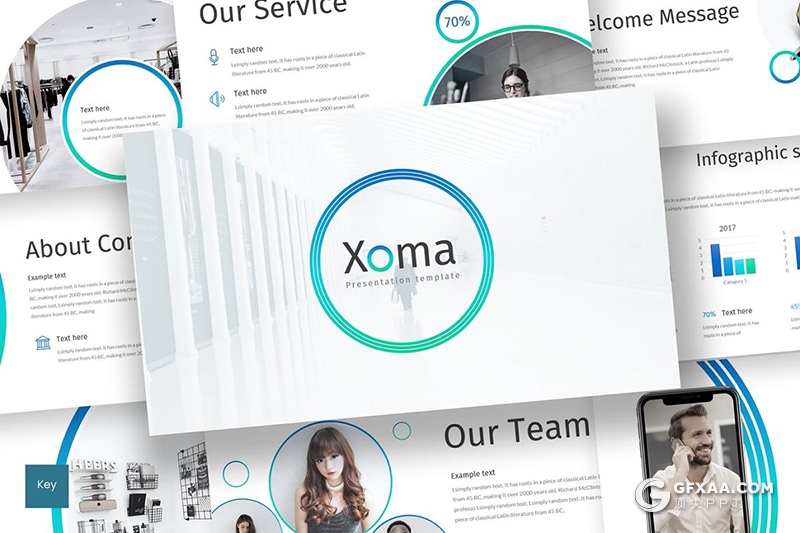 30页企业宣传介绍工作汇报计划商务keynote模板5种主题配色 - 顶尖PPT