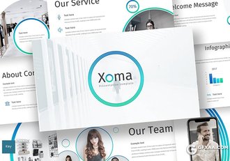 30页企业宣传介绍工作汇报计划商务keynote模板5种主题配色 - 顶尖PPT