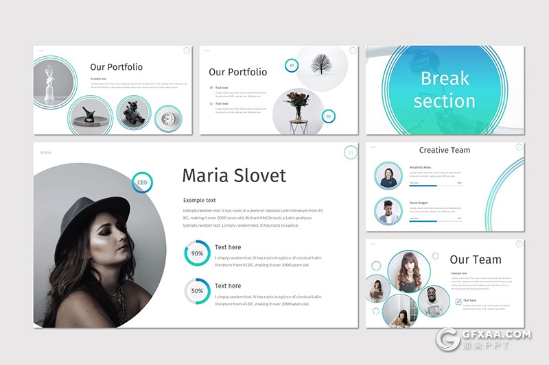 30页企业宣传介绍工作汇报计划商务keynote模板5种主题配色 - 顶尖PPT