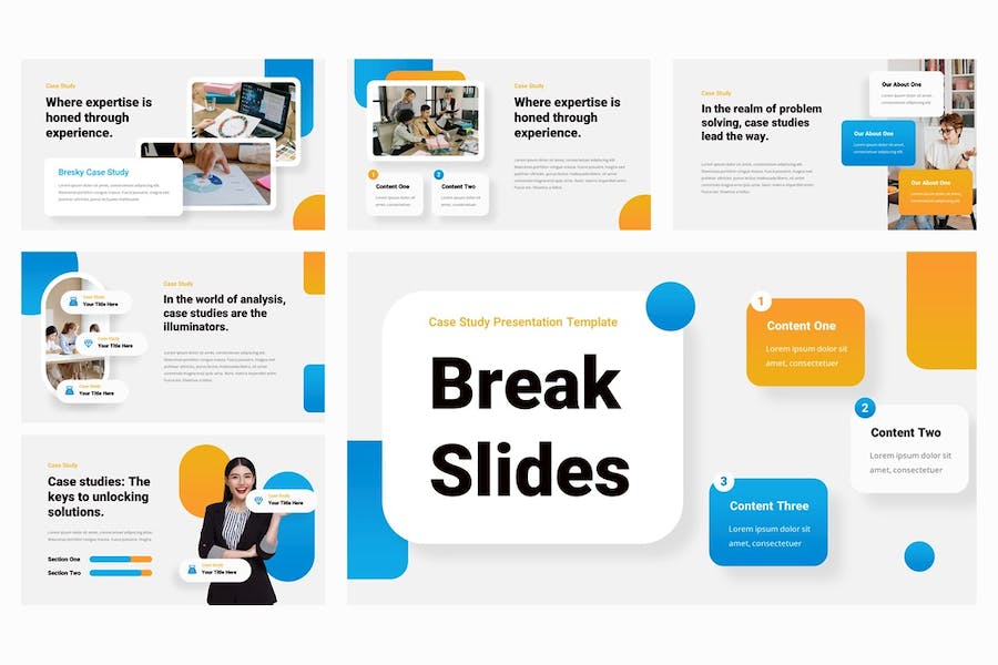 商业案例分析研究报告Keynote模板 Retry - 顶尖PPT