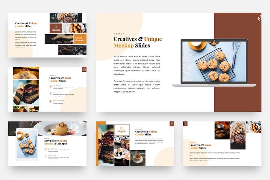 烘焙行业饼干蛋糕饼干食品keynote演讲模板 - 顶尖PPT