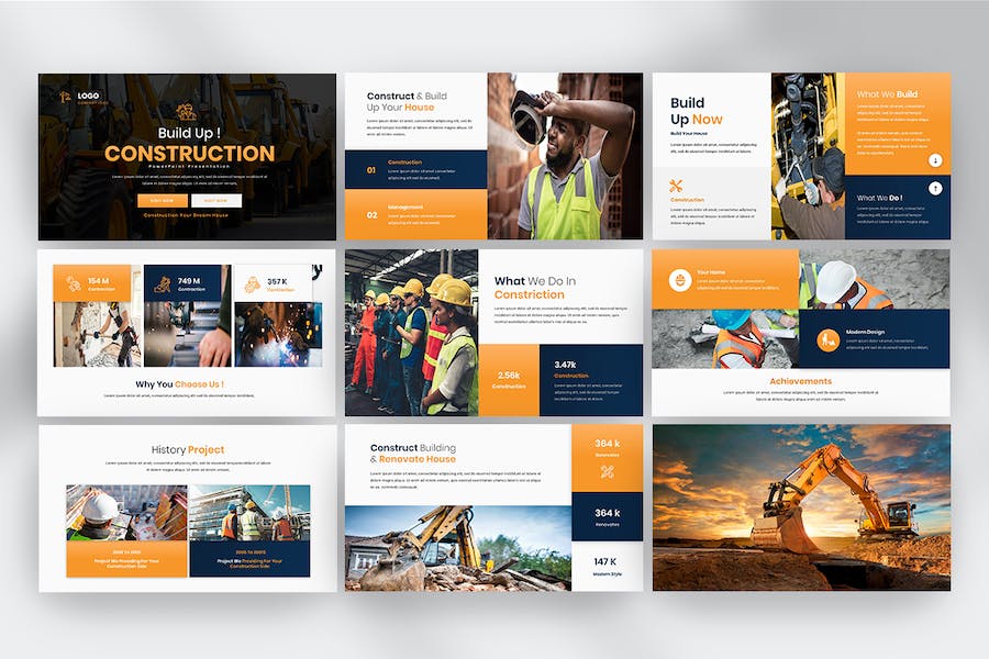 现代建筑PPT模板 - 顶尖PPT