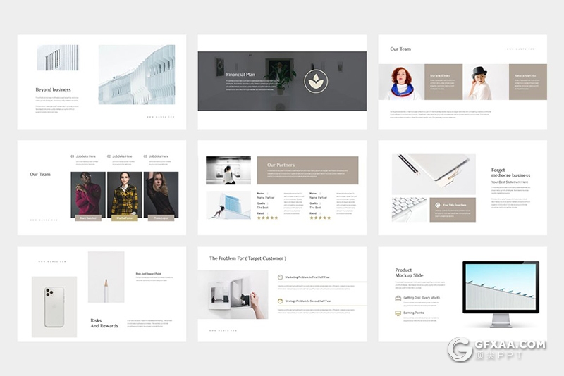 62页极简唯美文艺风格keynote模板 - 顶尖PPT