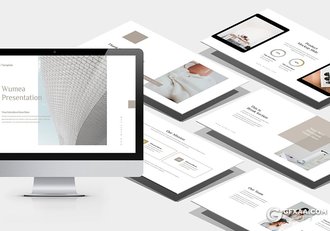 62页极简唯美文艺风格keynote模板 - 顶尖PPT