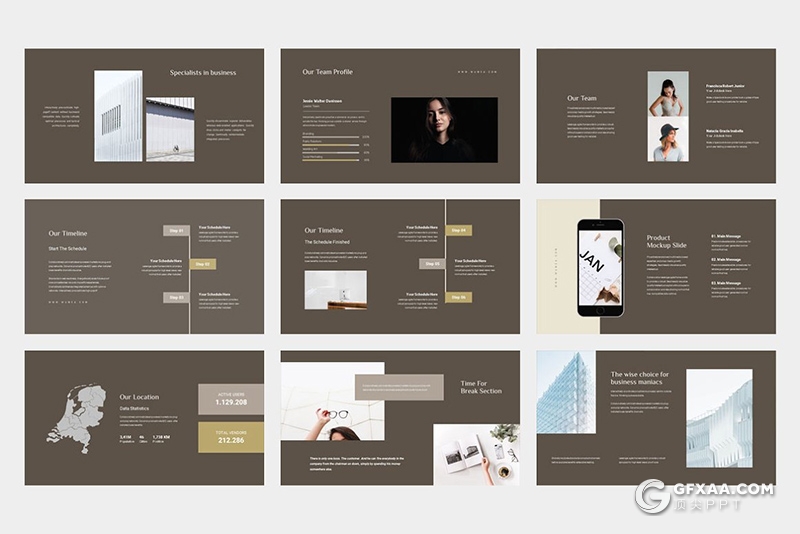 62页极简唯美文艺风格keynote模板 - 顶尖PPT