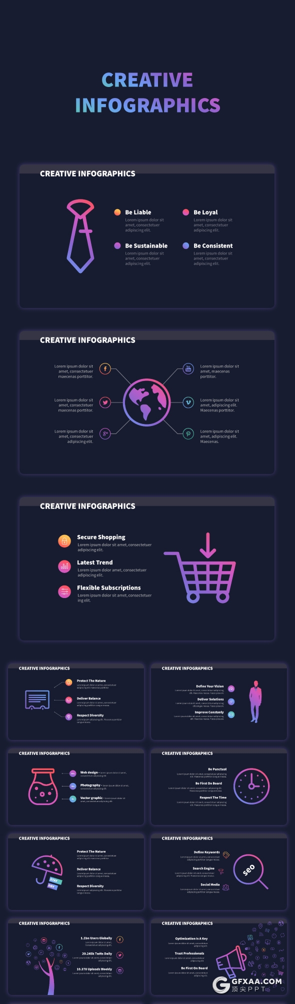 882页国外高端商务通用全动画PPT模板 - 顶尖PPT