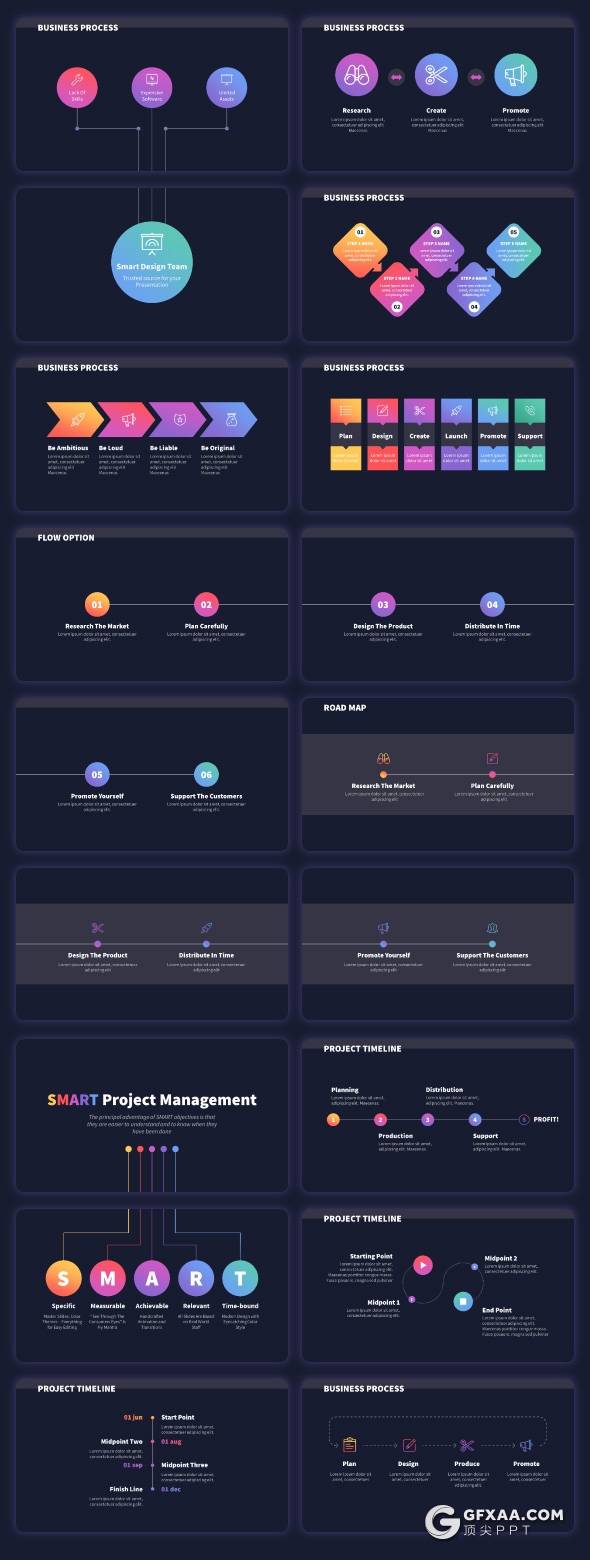 882页国外高端商务通用全动画PPT模板 - 顶尖PPT
