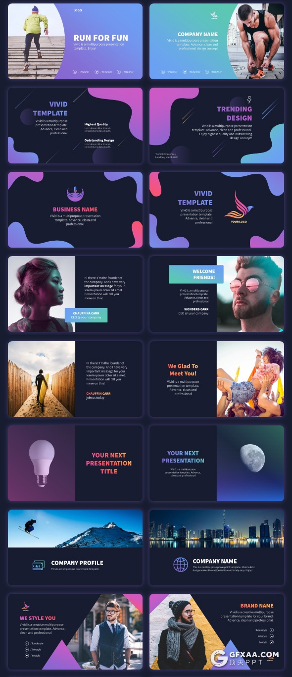 882页国外高端商务通用全动画PPT模板 - 顶尖PPT