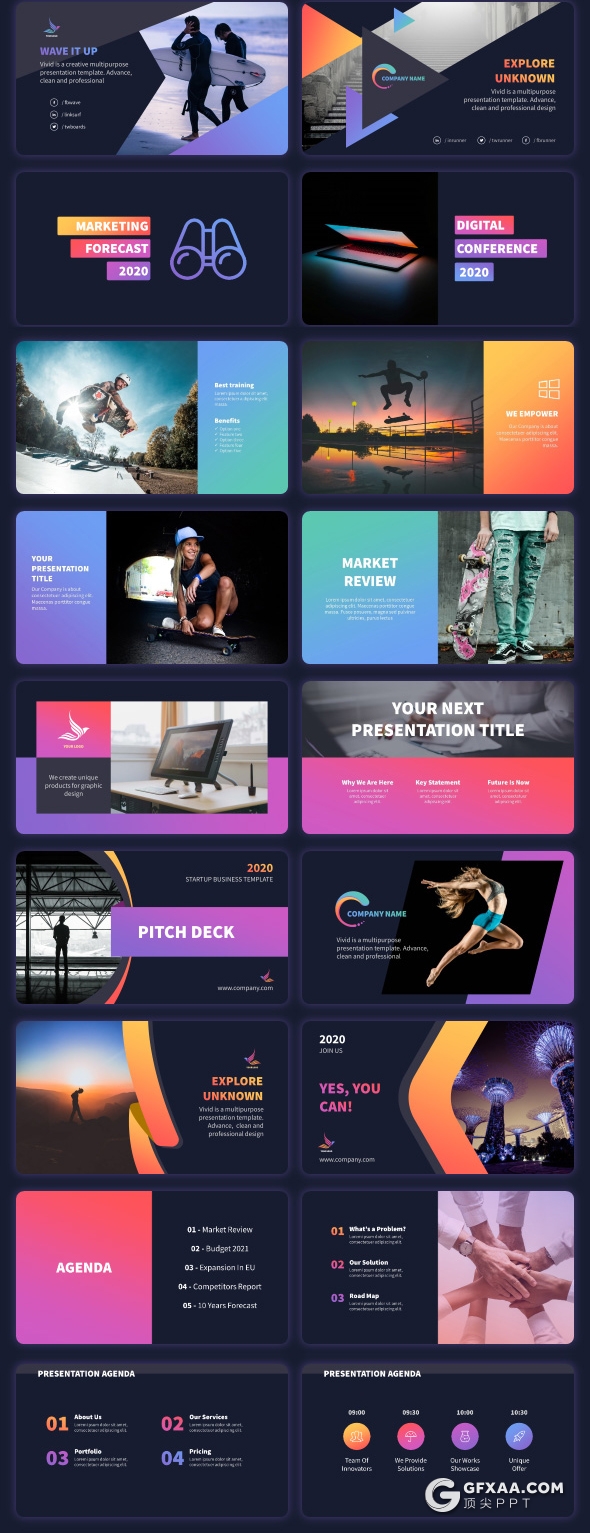 882页国外高端商务通用全动画PPT模板 - 顶尖PPT