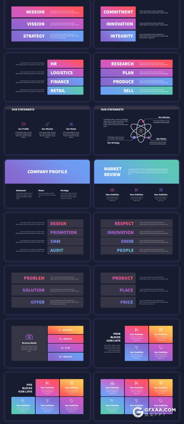 882页国外高端商务通用全动画PPT模板 - 顶尖PPT