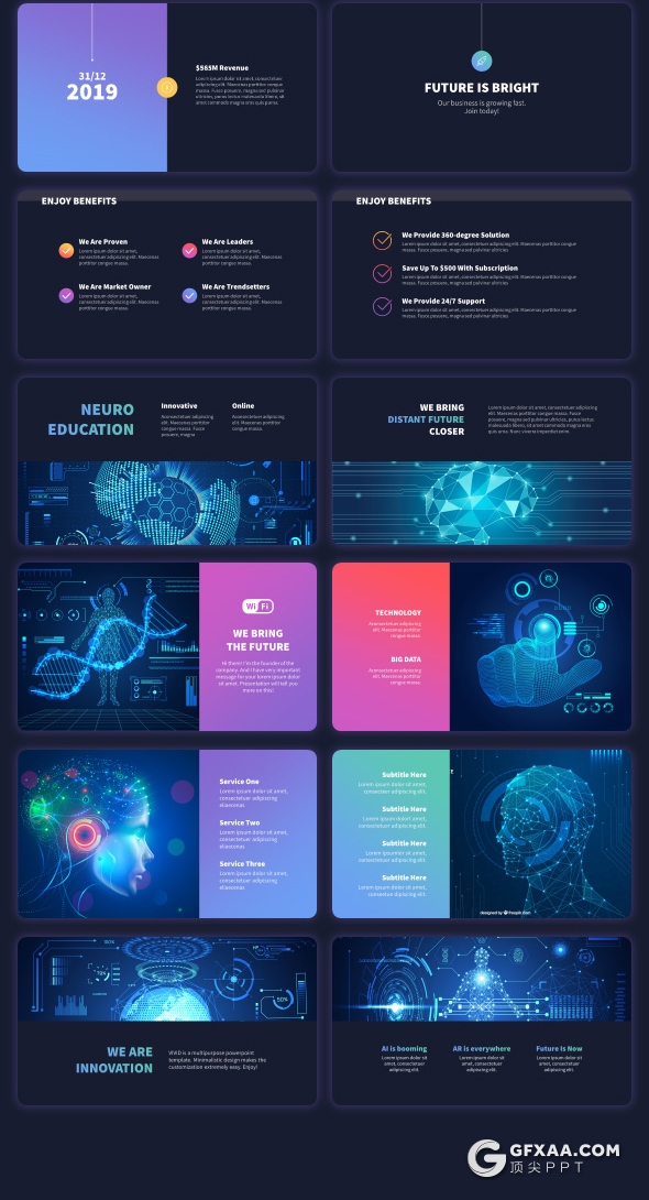 882页国外高端商务通用全动画PPT模板 - 顶尖PPT