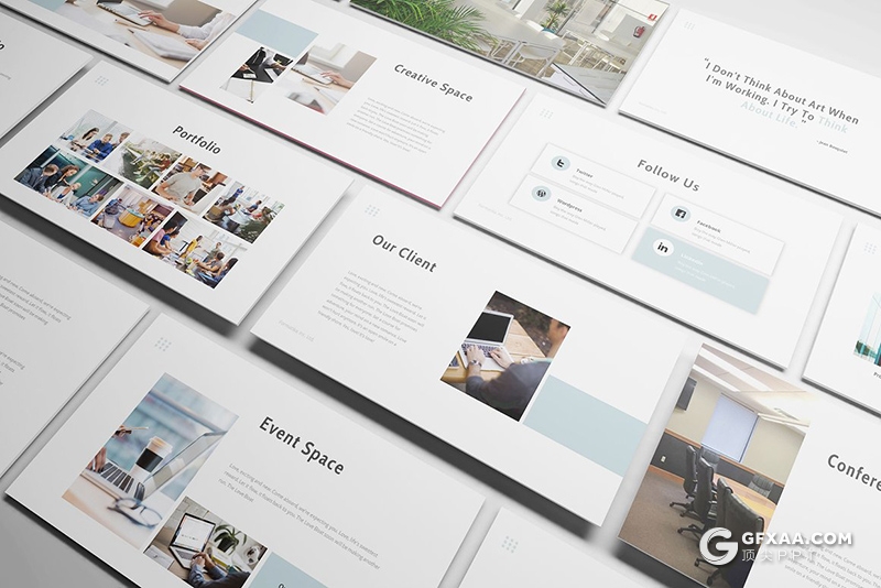 30页简约风格商务企业介绍项目合作展示keynote模板 - 顶尖PPT