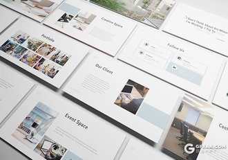 30页简约风格商务企业介绍项目合作展示keynote模板 - 顶尖PPT