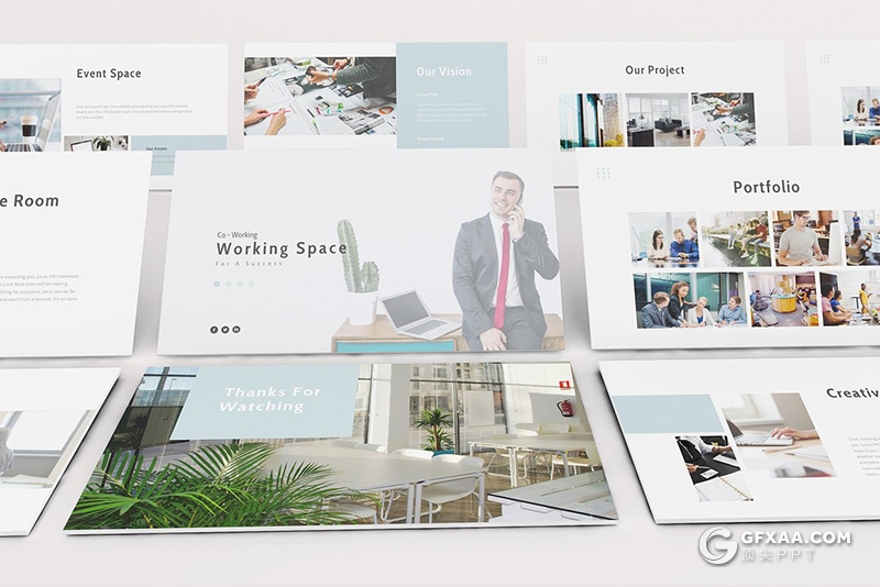 30页简约风格商务企业介绍项目合作展示keynote模板 - 顶尖PPT