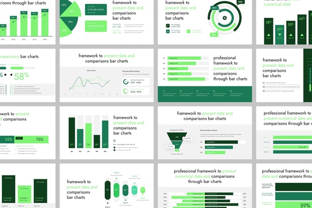 数据可视化分析展示对比PPT模板 - 顶尖PPT