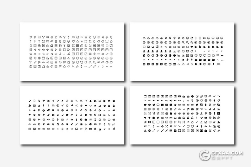 40页极简文艺小清新风格图片展示PPT模板 - 顶尖PPT