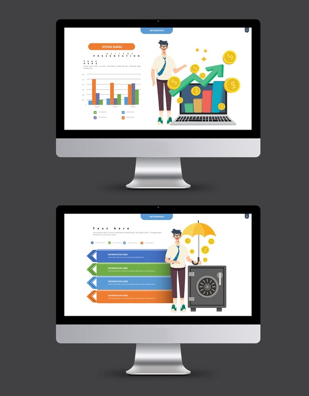 彩色商业可视化信息图形keynote模板 - 顶尖PPT