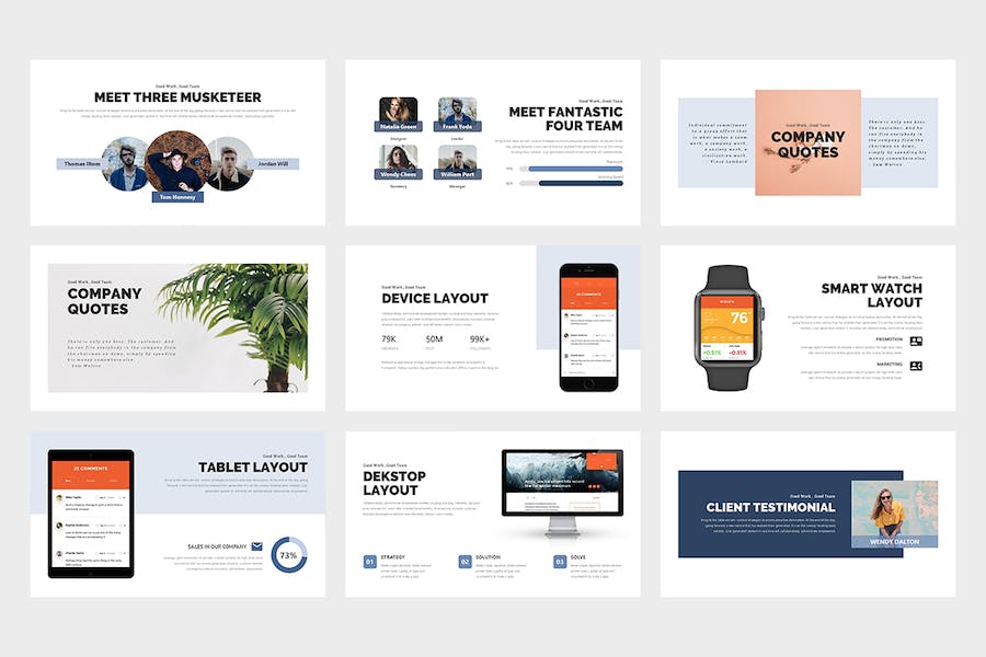 创意商务业务分布总结计划keynote模板 - 顶尖PPT