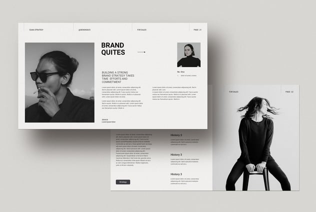 时尚服装品牌战略演示PPT模板 - 顶尖PPT