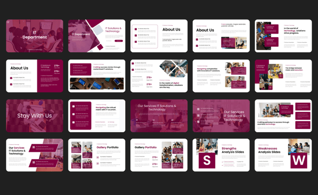 IT解决方案和技术演示keynote模板 - 顶尖PPT