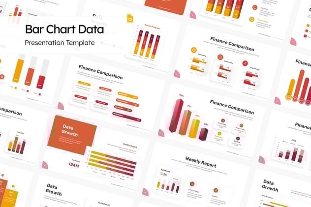 多种样式可视化数据展示条形图形PPT模板 - 顶尖PPT