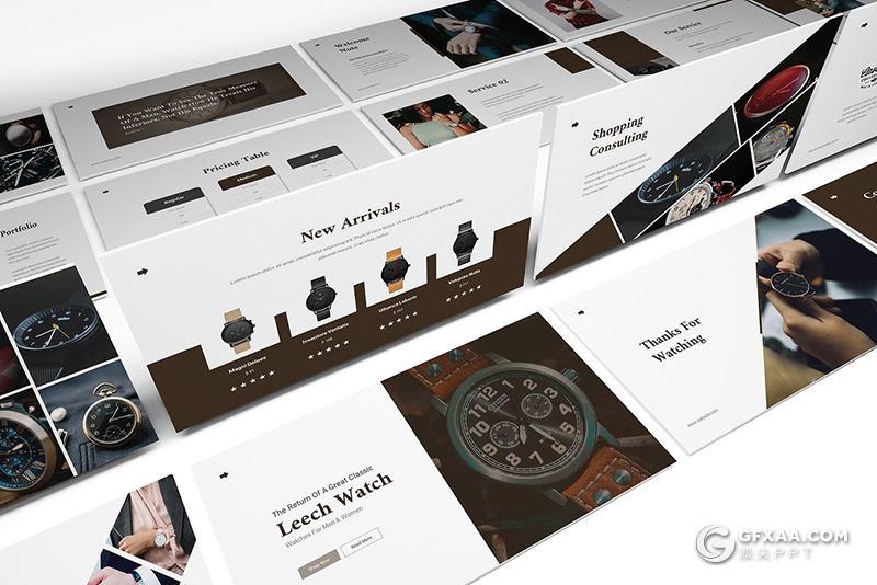 高端手表产品介绍展示宣传keynote模板 - 顶尖PPT