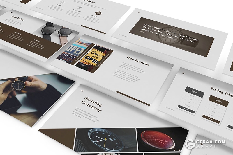 高端手表产品介绍展示宣传keynote模板 - 顶尖PPT