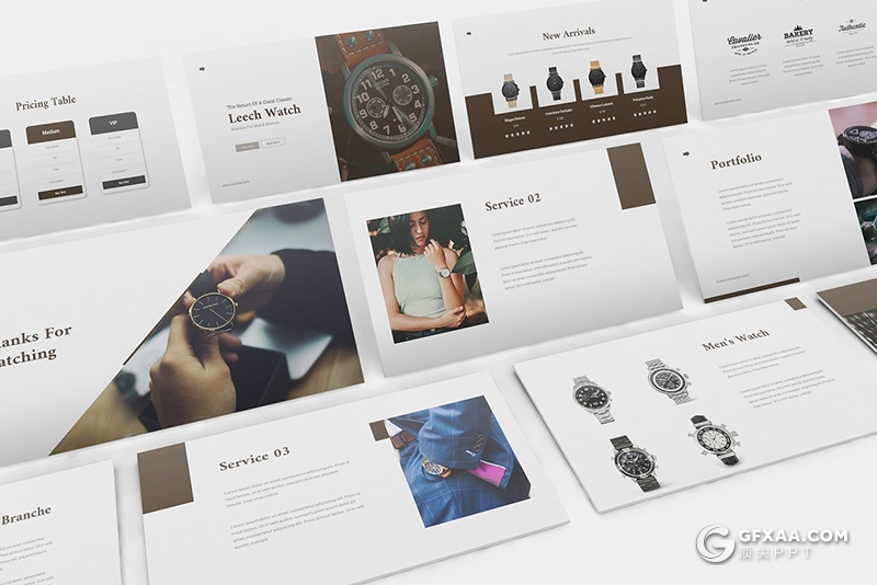 高端手表产品介绍展示宣传keynote模板 - 顶尖PPT