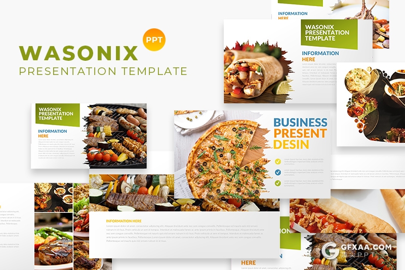 31页西式餐饮美食介绍展示PPT模板 - 顶尖PPT