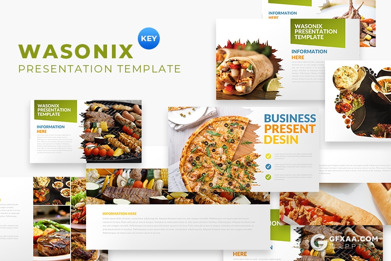 31页西式餐饮美食介绍展示keynote模板 - 顶尖PPT