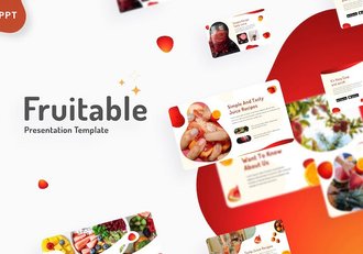 水果果品食品推广展示PPT模板 - 顶尖PPT