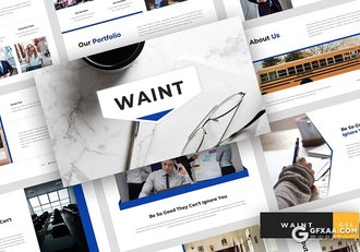 30页扁平化教育培训学校培训机构宣传介绍Google slides模板 - 顶尖PPT