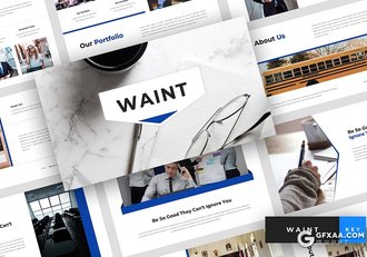 30页扁平化教育培训学校培训机构宣传介绍keynote模板 - 顶尖PPT