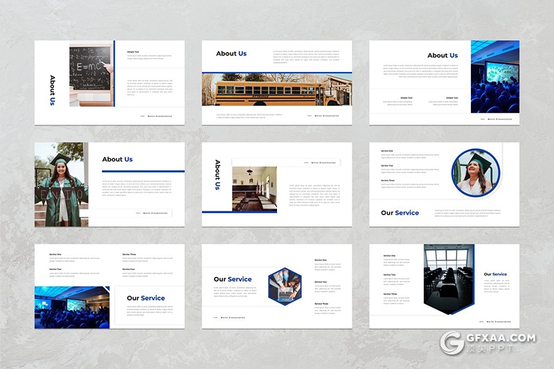 30页扁平化教育培训学校培训机构宣传介绍keynote模板 - 顶尖PPT