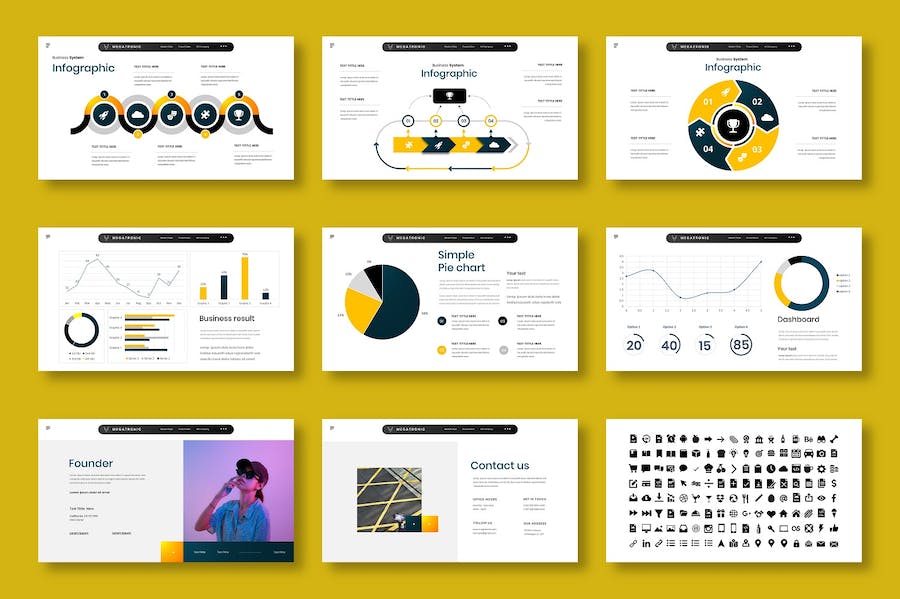 欧美商务风格企业团队展示PPT模板 - 顶尖PPT